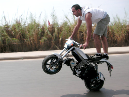 Lebanese motorcyclist Lebanese motorcyclist